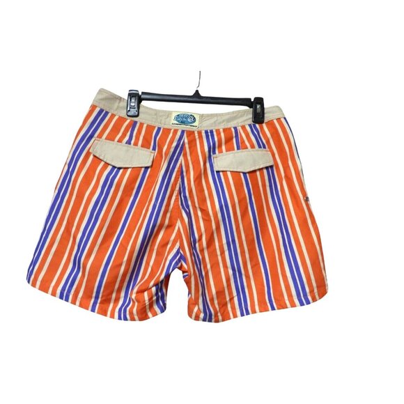 Mr. Swim Men's Swim Trunks with Mesh Lining, Orange, Size 32 - Picture 2 of 7